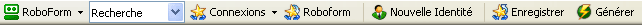 Barre d'Outils de RoboForm
