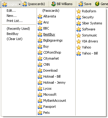 Automated Portable Password Manager