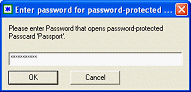 Request Master Password dialog