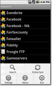 RoboForm para SO Android