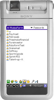RoboForm for Palm