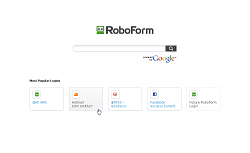 RoboForm Start Page Screenshot