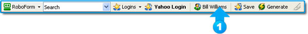 Click the newly created identity name from the toolbar