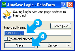 Save the login with a name you would like