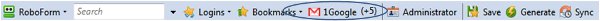 Click the login from the toolbar