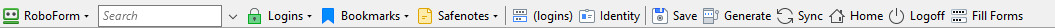 RoboForm Toolbar
