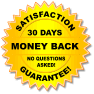 30-day Money Back <b>Satisfaction Guarantee</b>.