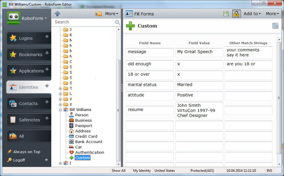 Custom Fields in RoboForm Editor>
      </td><tr><td class=