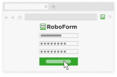 Showing how to login or sign up for RoboForm.