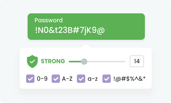 Generate secure passwords