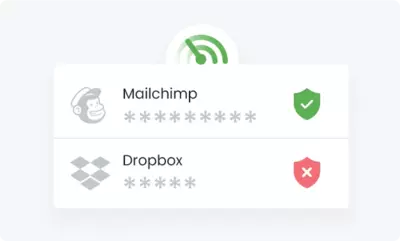 Nutzen Sie den RoboForm Passwortmanager, um nach schwachen oder kompromittierten Passwörtern zu scannen