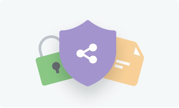 Securely share single files or folders