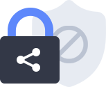 no secure sharing icon