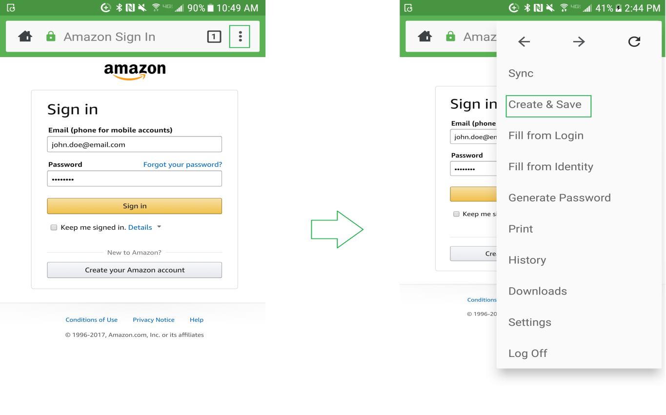 How to Manually Save a Login