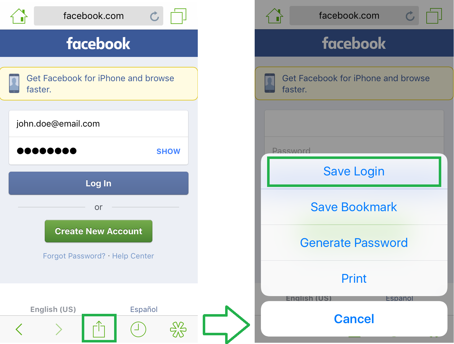 How to Manually Save a Login