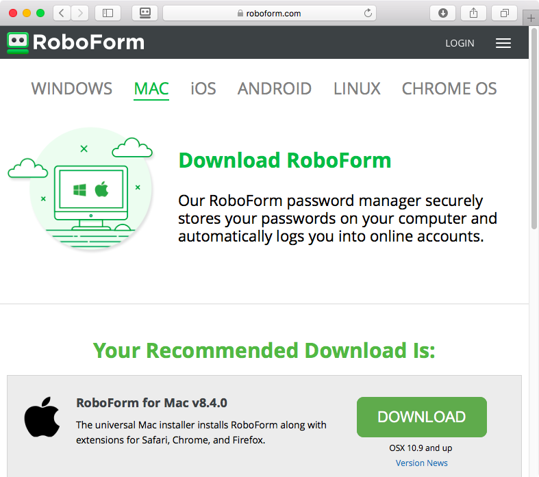 RoboForm install