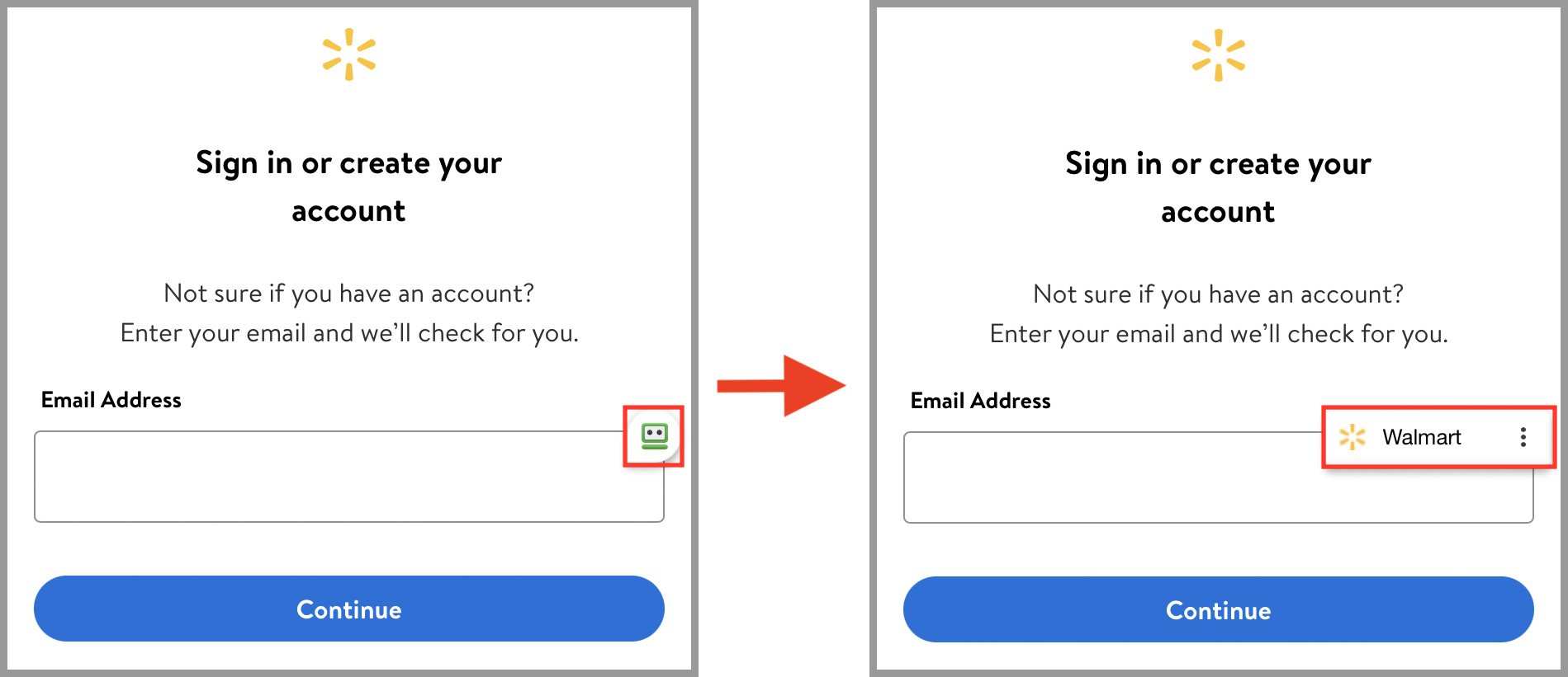 RoboForm automatically filling and submitting your credentials.