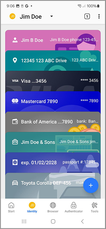 A completed Identity Android.