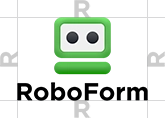 Styling diagram depicting spacing information for publishing password manager icon style logos.