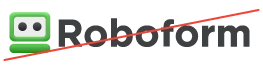 This image shows RoboForm mispelled with a lowercase f.