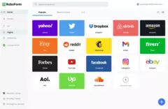 Screenshot of RoboForm Password manager in light mode.