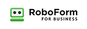RoboForm password manager for business black logo.
