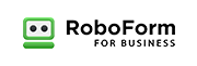 RoboForm password manager for business black logo.