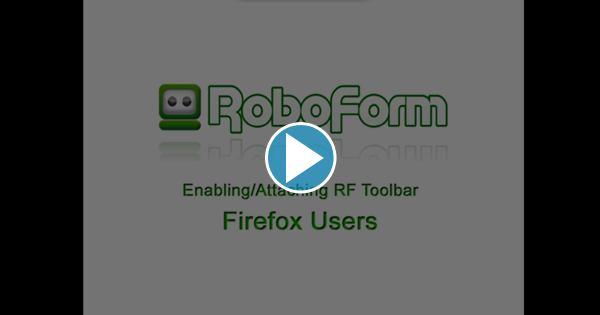 move roboform toolbar to top in firefox move roboform toolbar to top in firefox